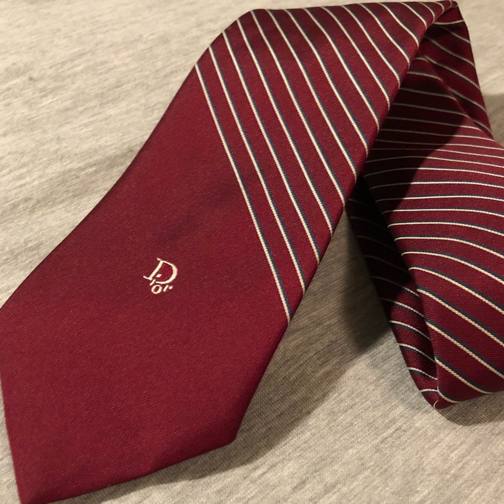 Vintage Christian Dior Striped Tie